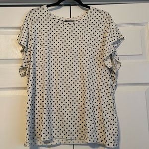 Lands End polka dot top